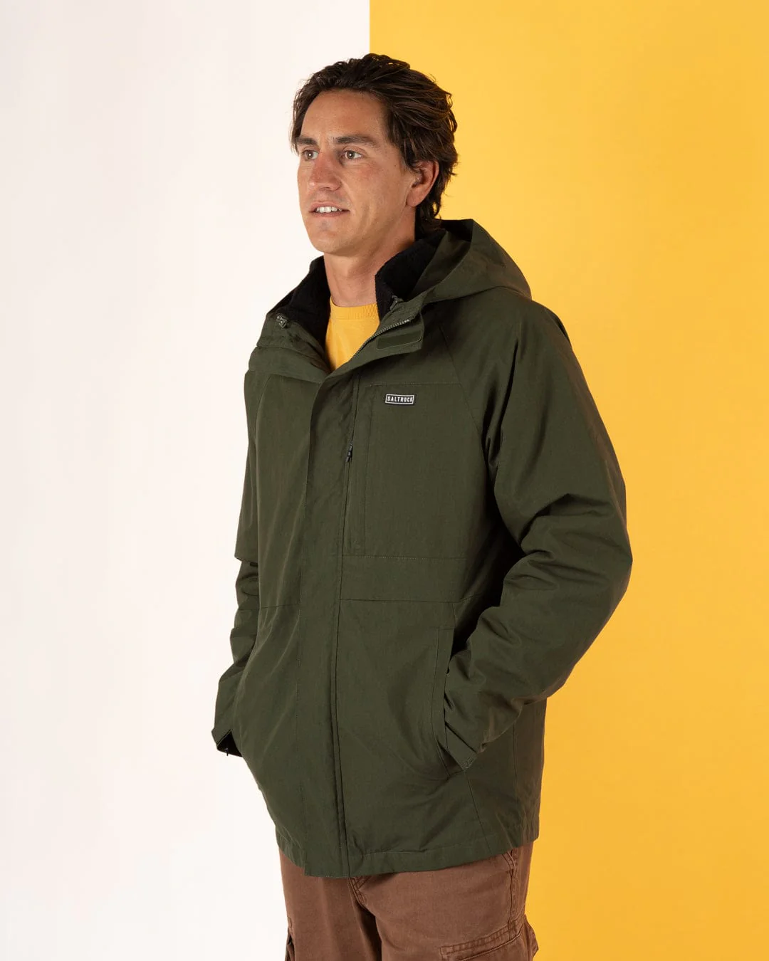 Verses Mens Water Resistant 3 in 1 Jacket in Green - Image 23