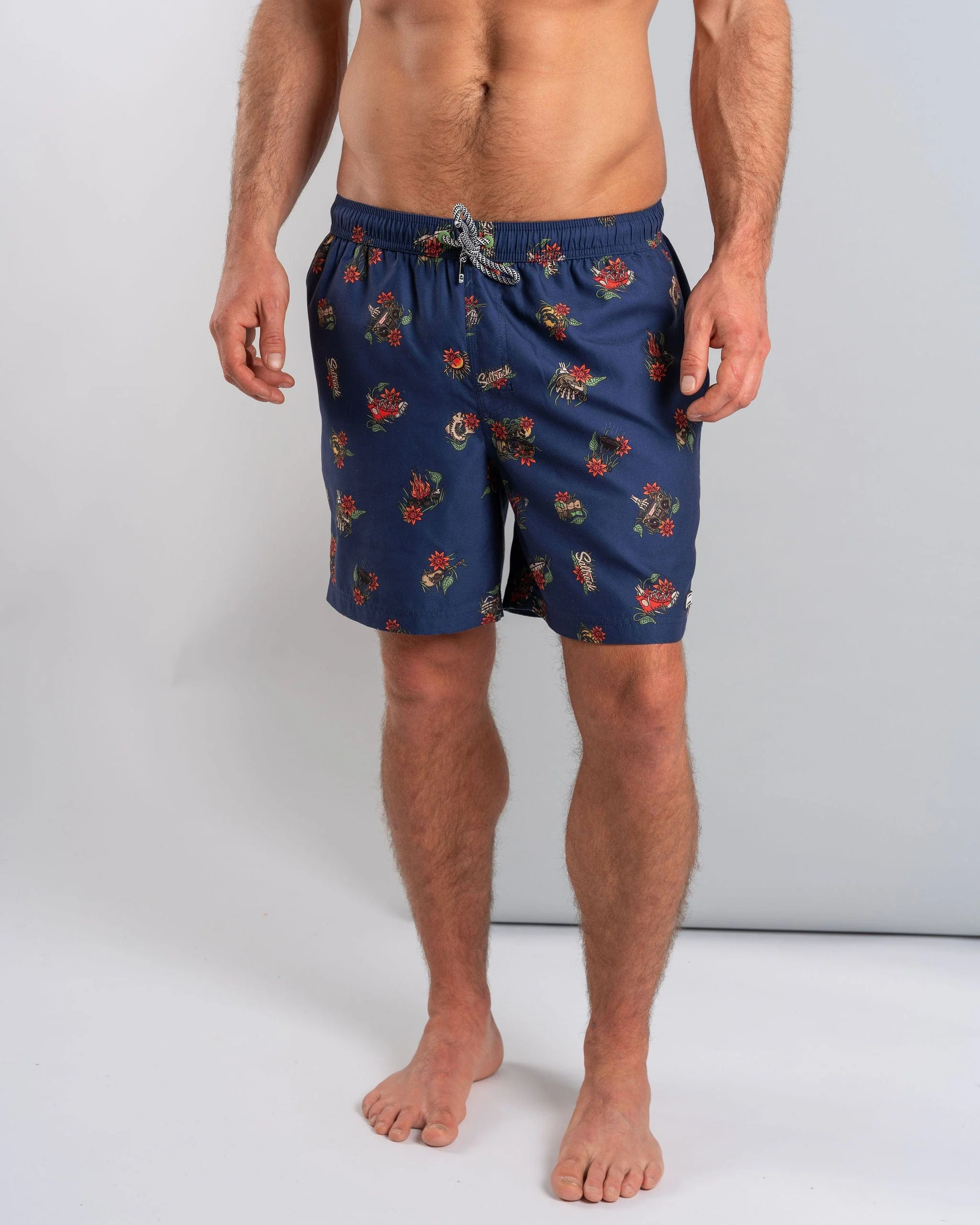 Wanderer Mens Swim Short in Blue