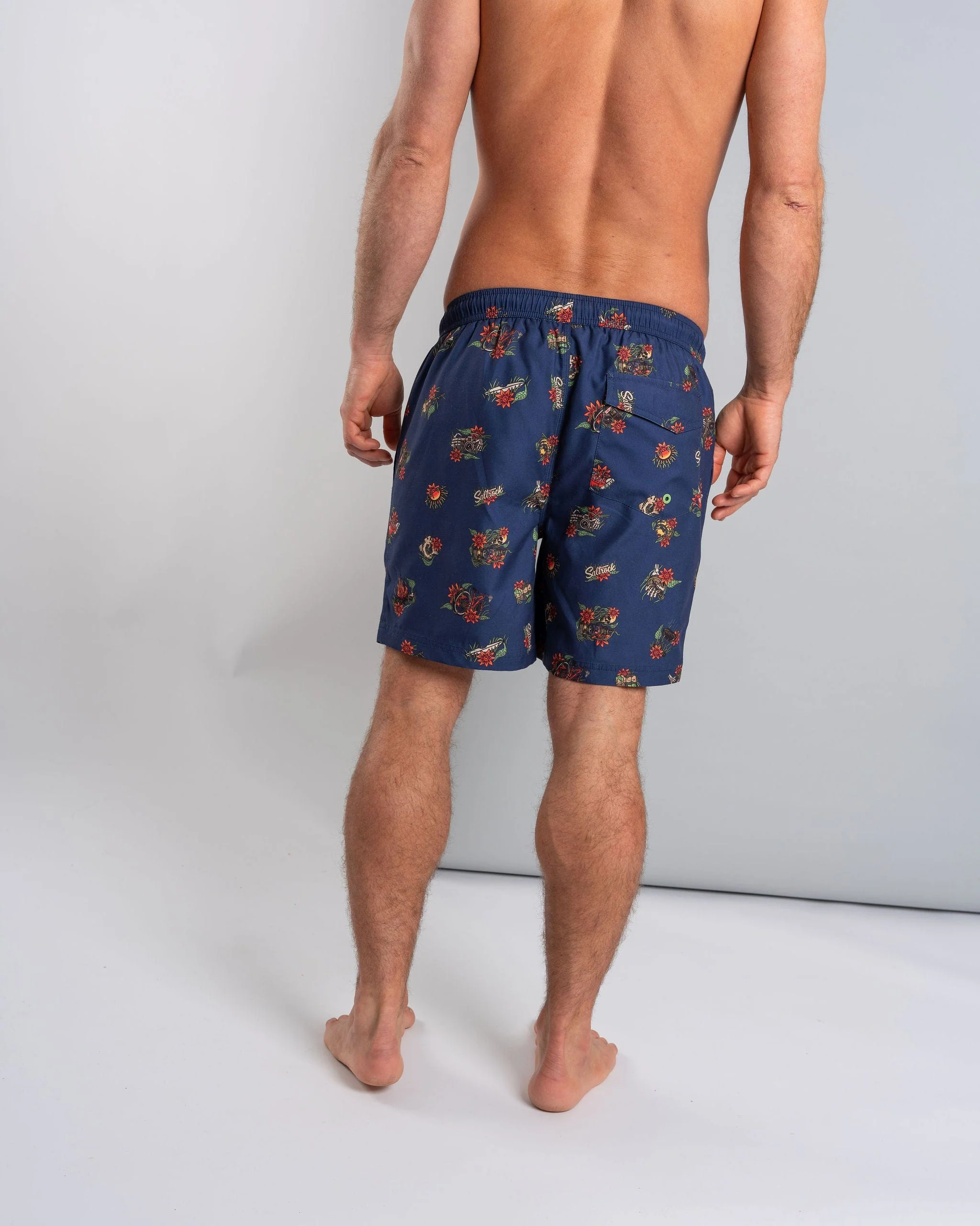 Wanderer Mens Swim Short in Blue - Image 11