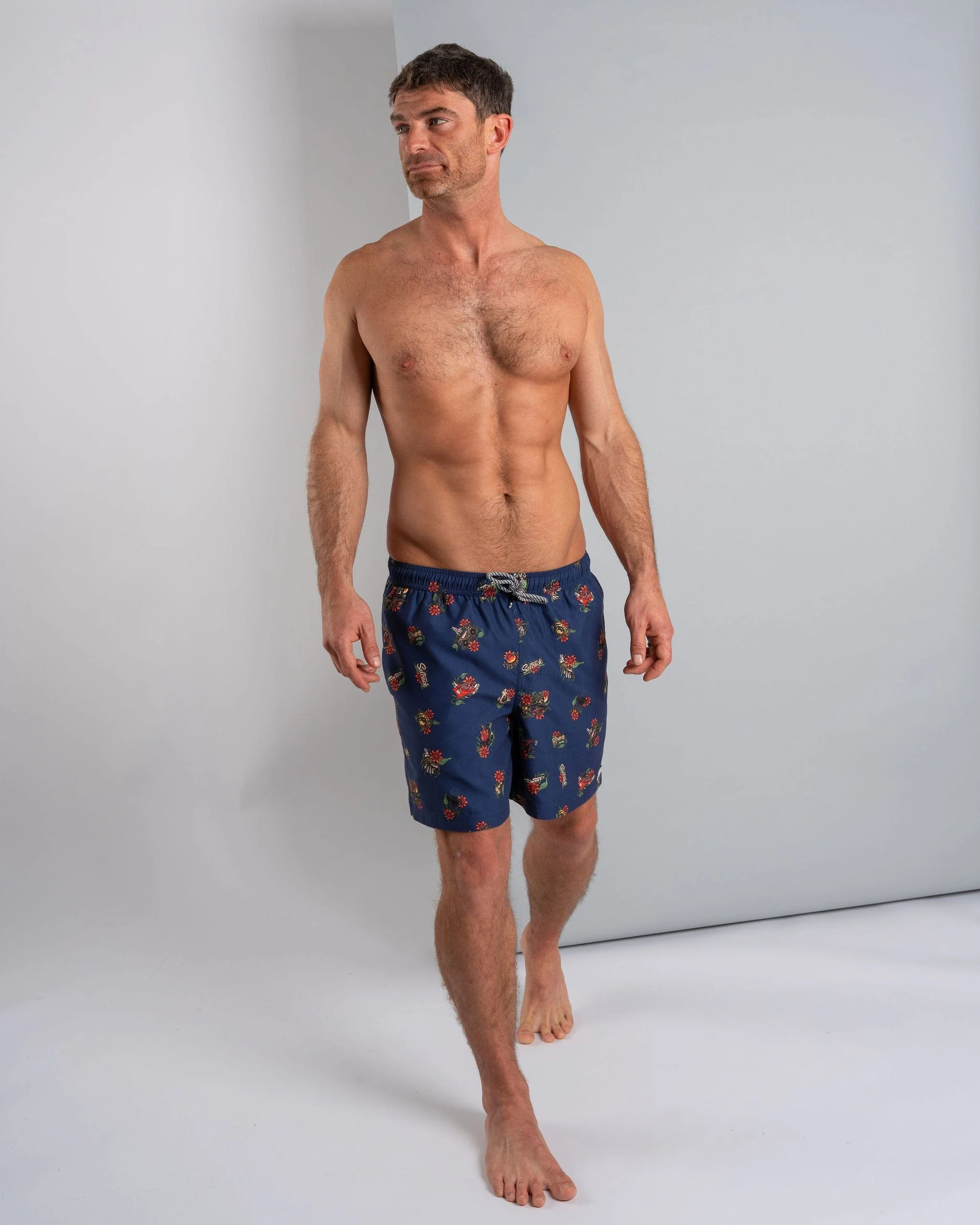 Wanderer Mens Swim Short in Blue - Image 3