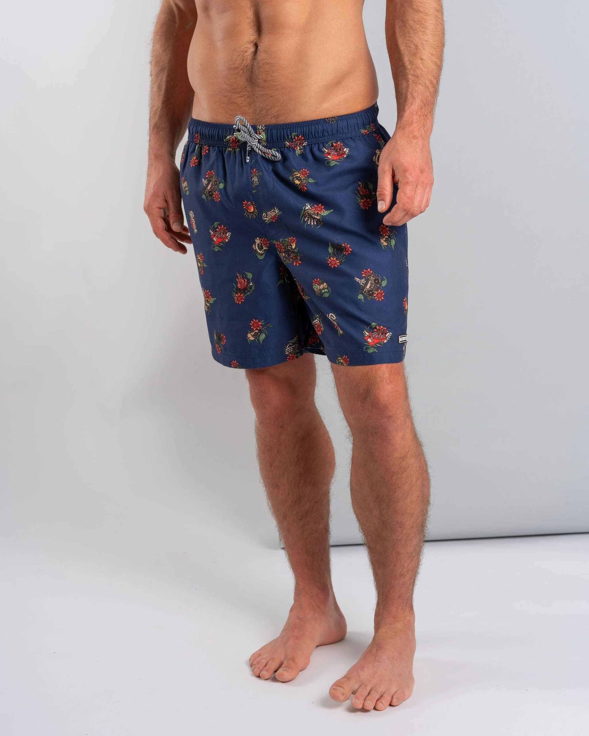 Wanderer Mens Swim Short in Blue - Image 6