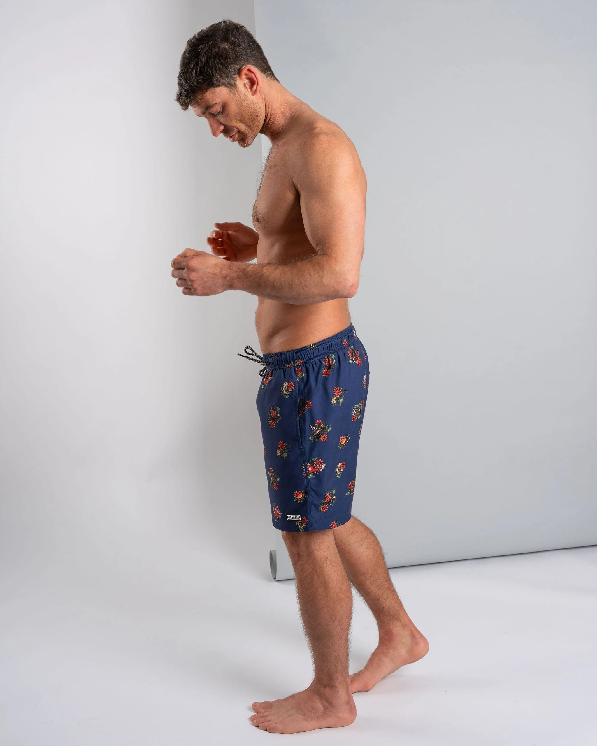 Wanderer Mens Swim Short in Blue - Image 8