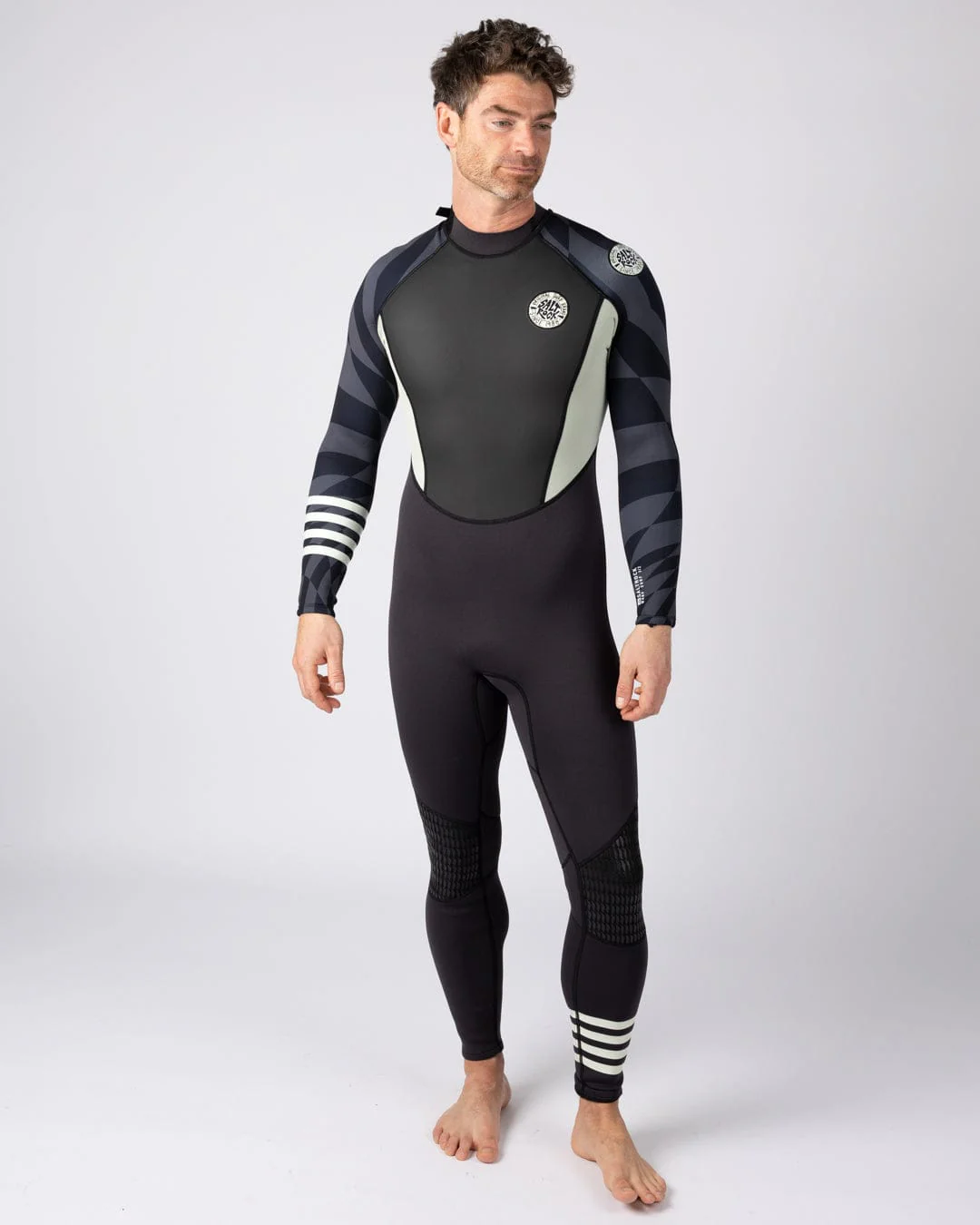 Warp Mens 3/2 Wetsuit in Dark Grey - Image 2