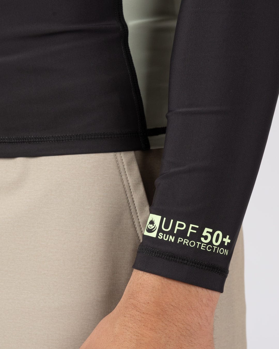 Warp Surf Mens Long Sleeve Rashvest in Dark Grey - Image 10