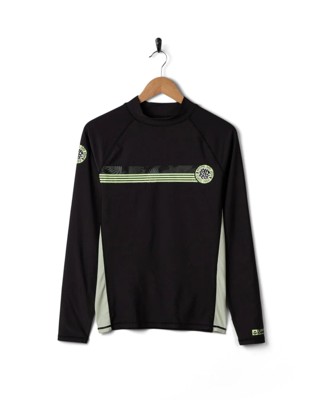 Warp Surf Mens Long Sleeve Rashvest in Dark Grey - Image 11