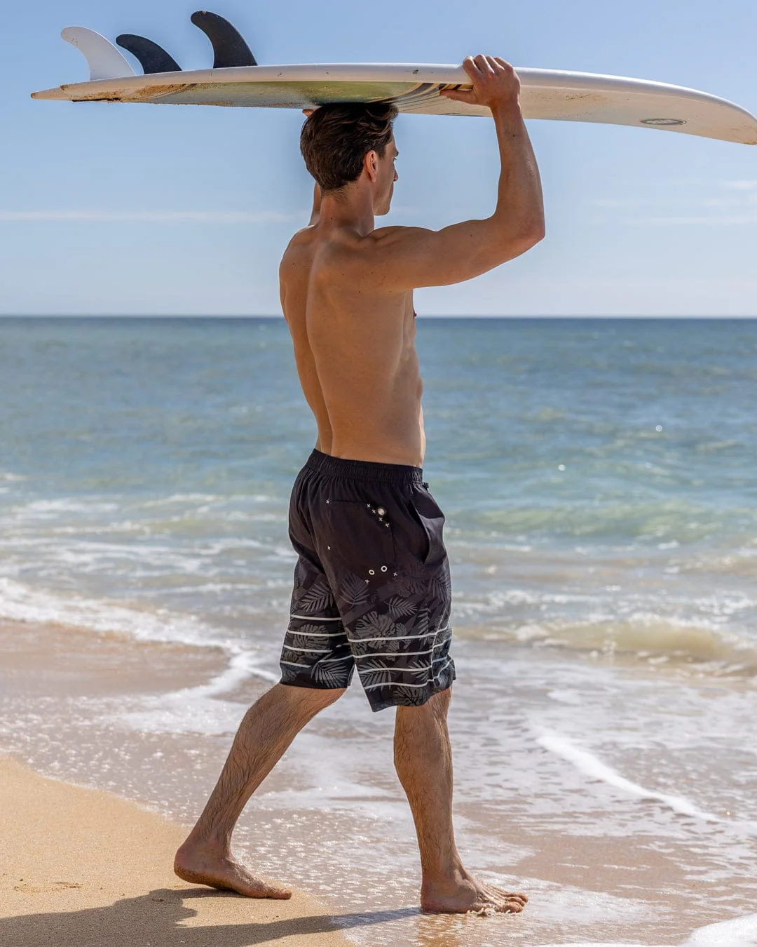 Warp Surf Mens BoardShort in Dark Grey - Image 3