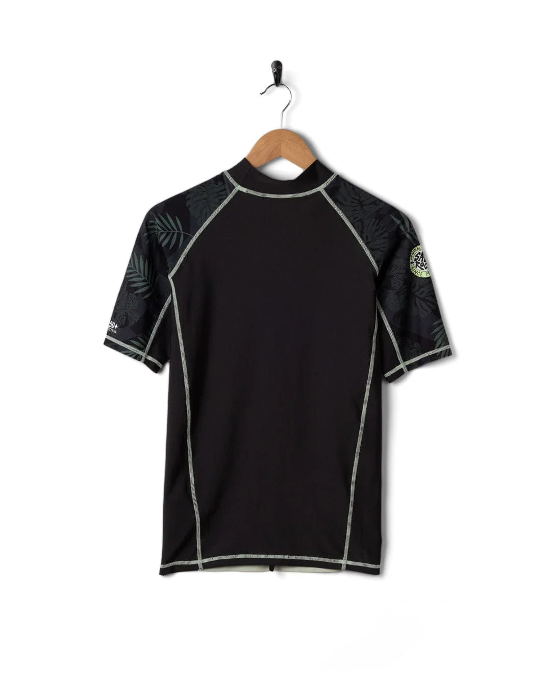 Warp Surf Mens Short Sleeve Rashvest in Light Green - Image 9