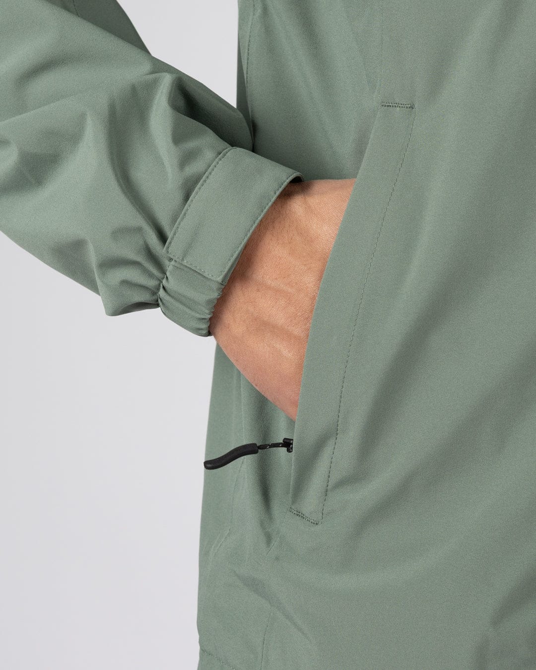 Whistler II -Mens Waterproof Hooded Jacket in Light Green - Image 13
