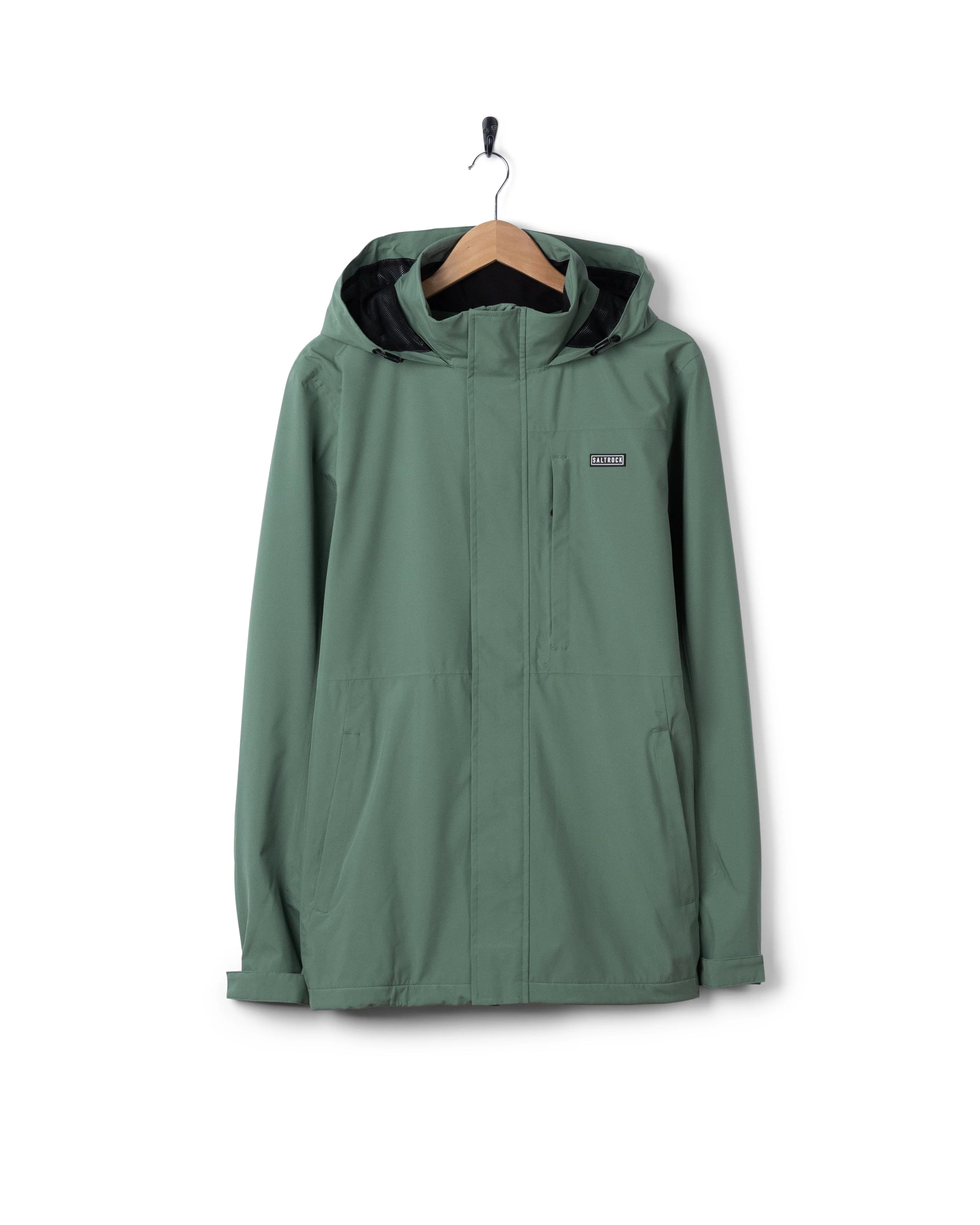 Whistler II -Mens Waterproof Hooded Jacket in Light Green - Image 14
