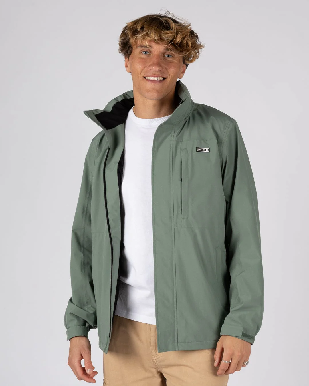 Whistler II -Mens Waterproof Hooded Jacket in Light Green - Image 16