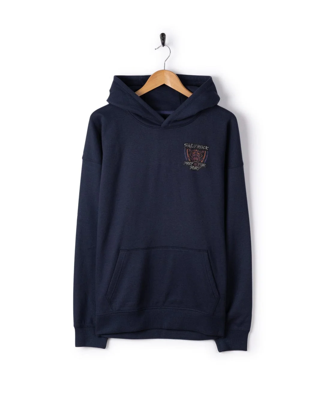 Wolfscale II Mens Oversized Pop Hoodie in Blue - Image 7