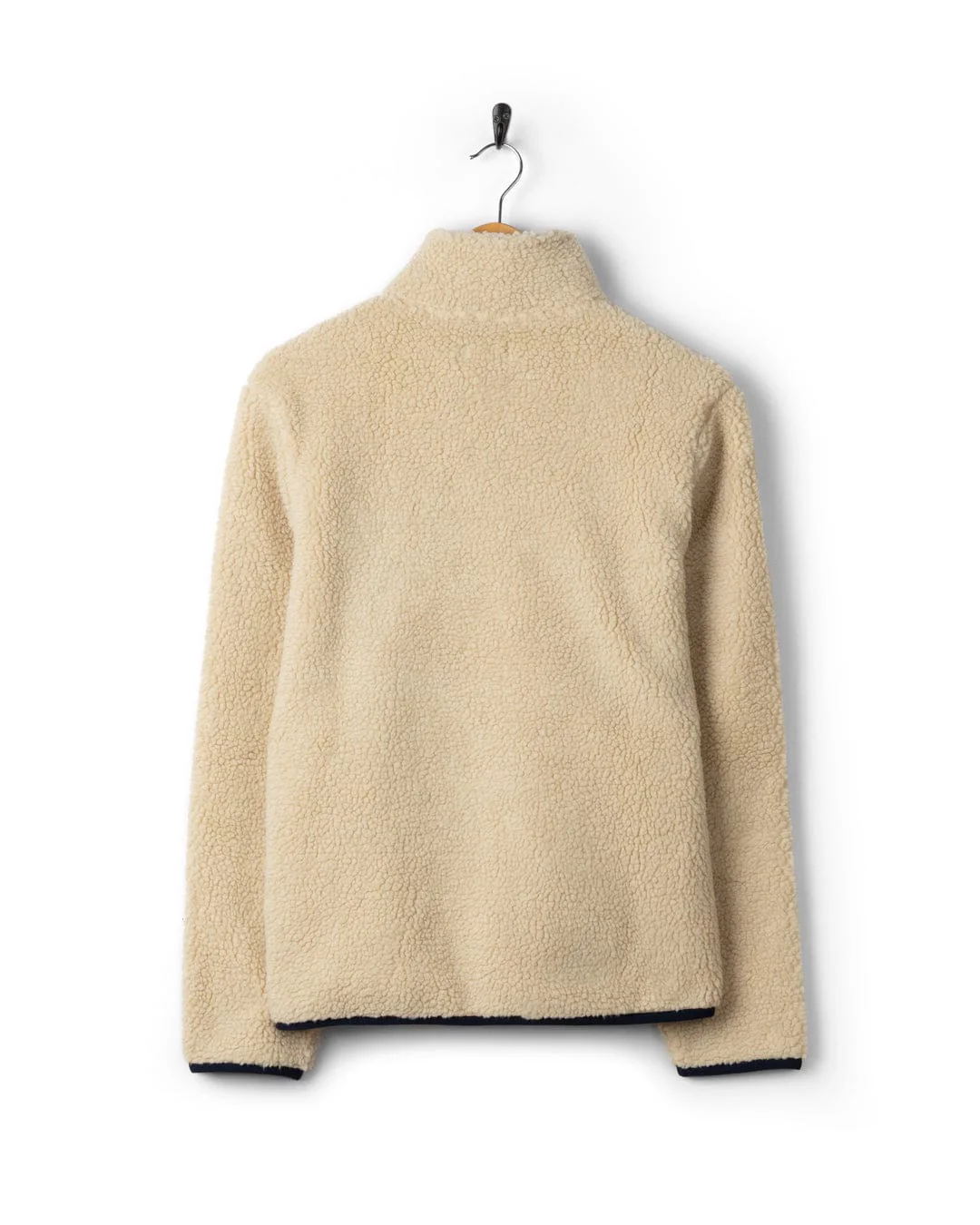 Wrenna Womens Zip Through Fleece in Cream - Image 5