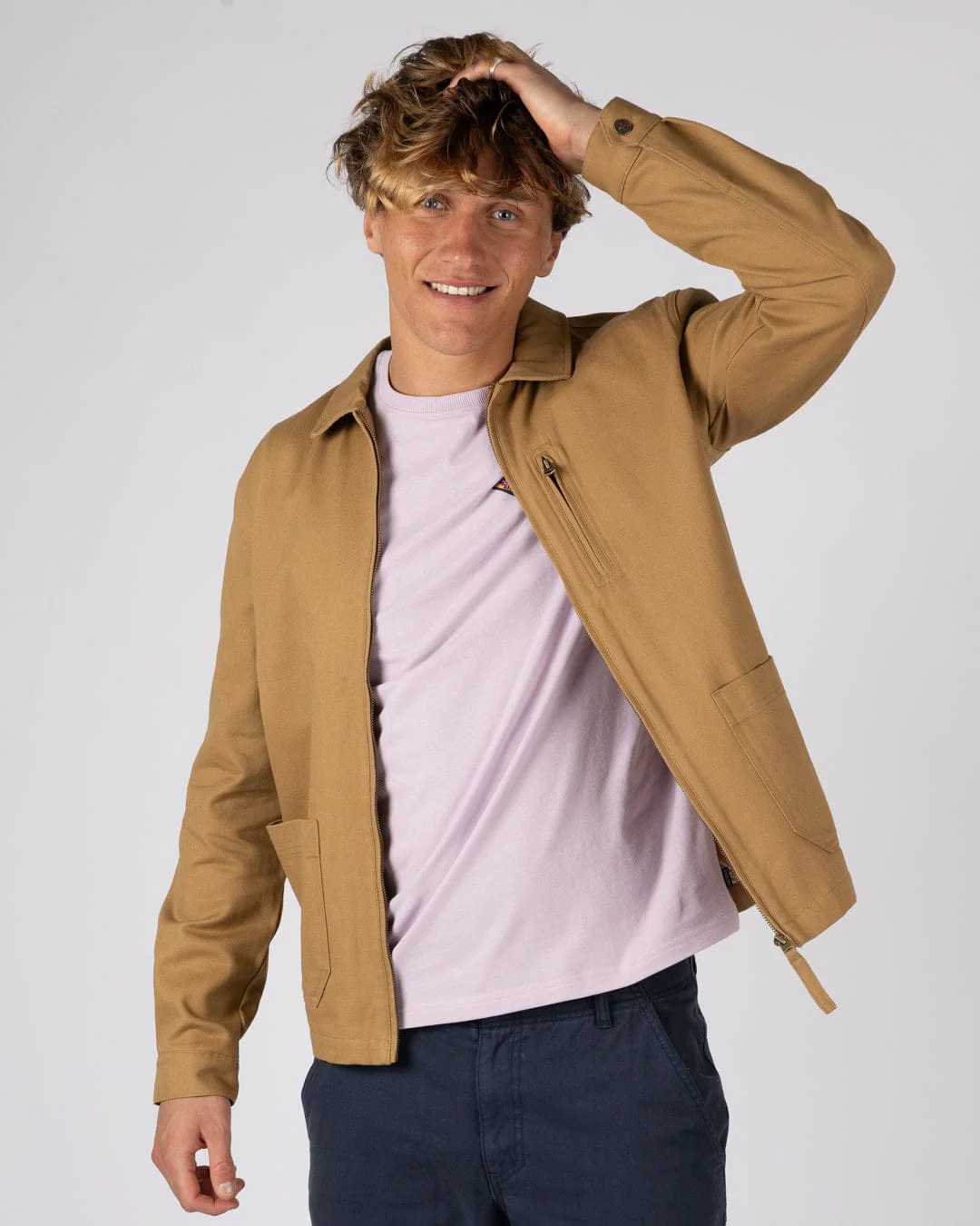 Wyatt Origins Mens Casual Jacket in Brown - Image 10