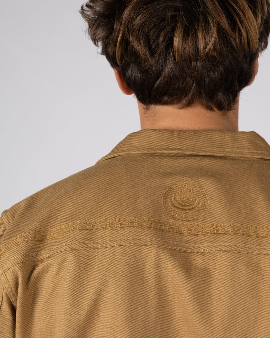 Wyatt Origins Mens Casual Jacket in Brown - Image 12