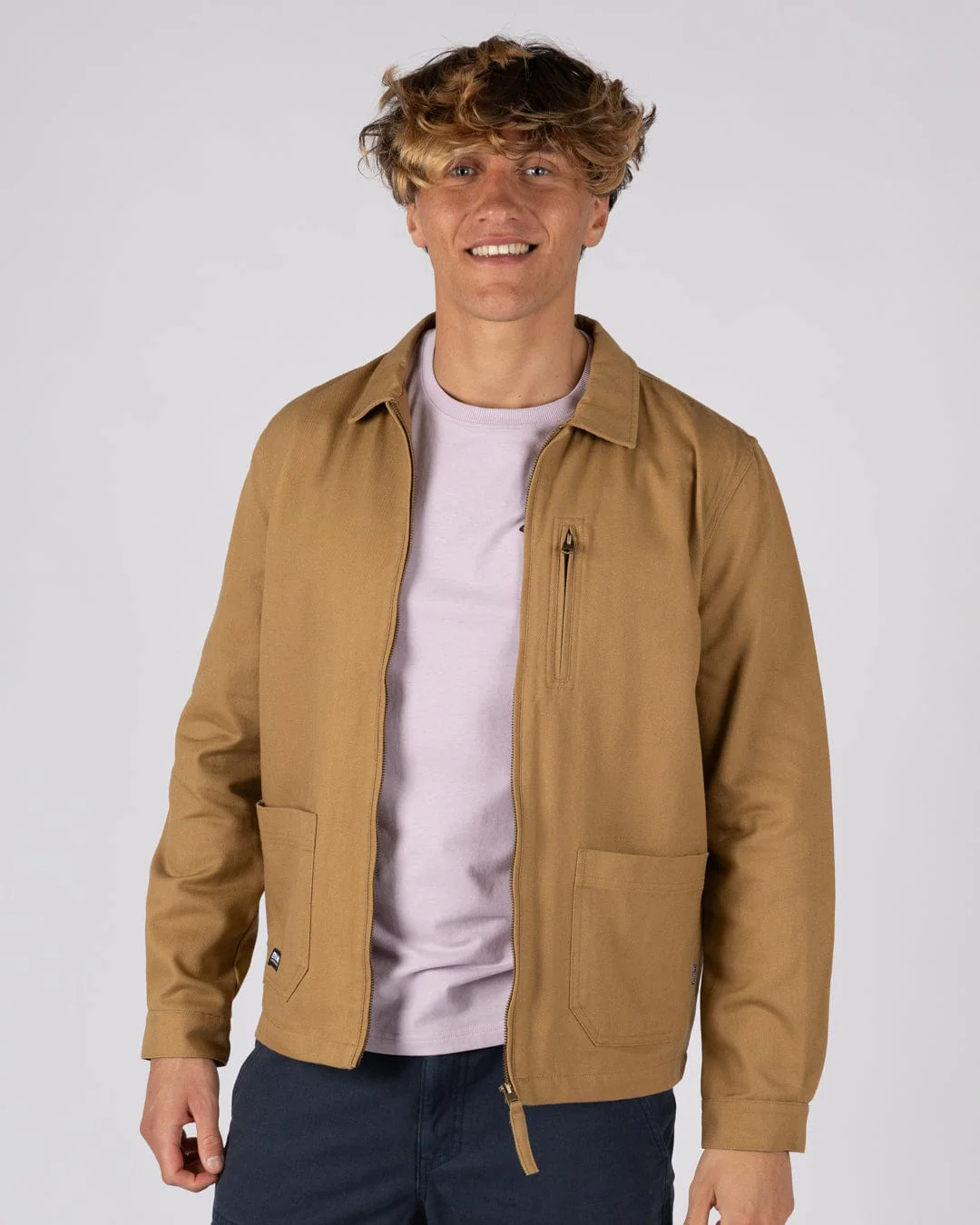 Wyatt Origins Mens Casual Jacket in Brown - Image 2