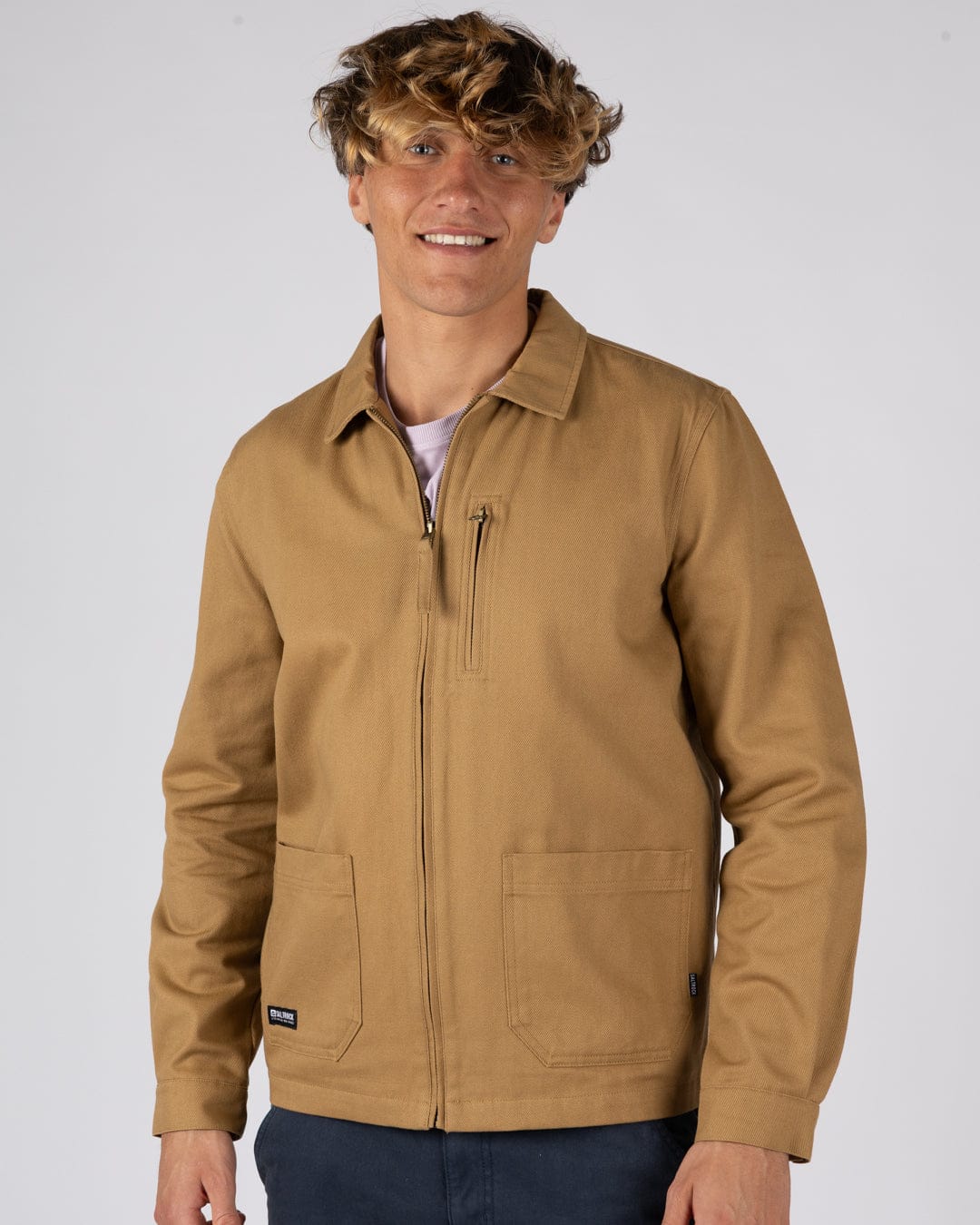 Wyatt Origins Mens Casual Jacket in Brown - Image 4