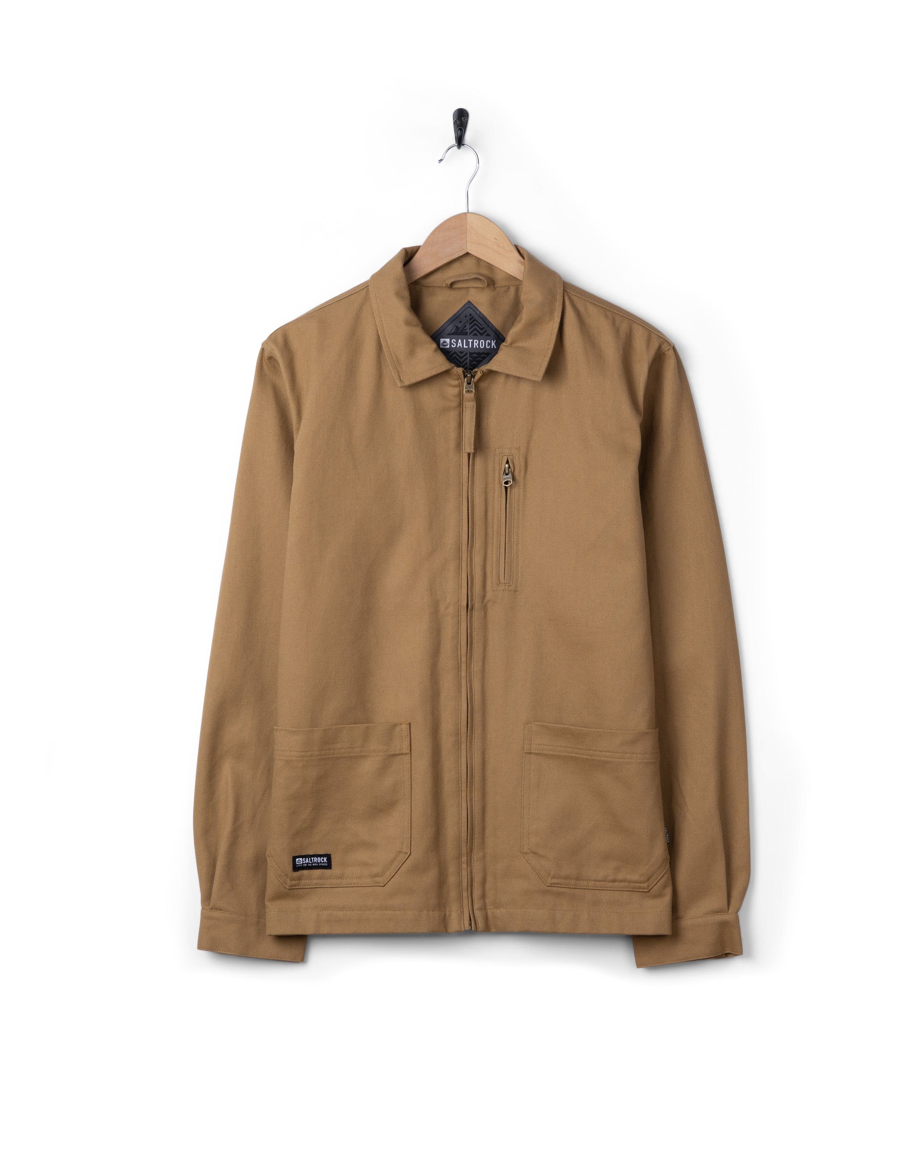 Wyatt Origins Mens Casual Jacket in Brown - Image 6