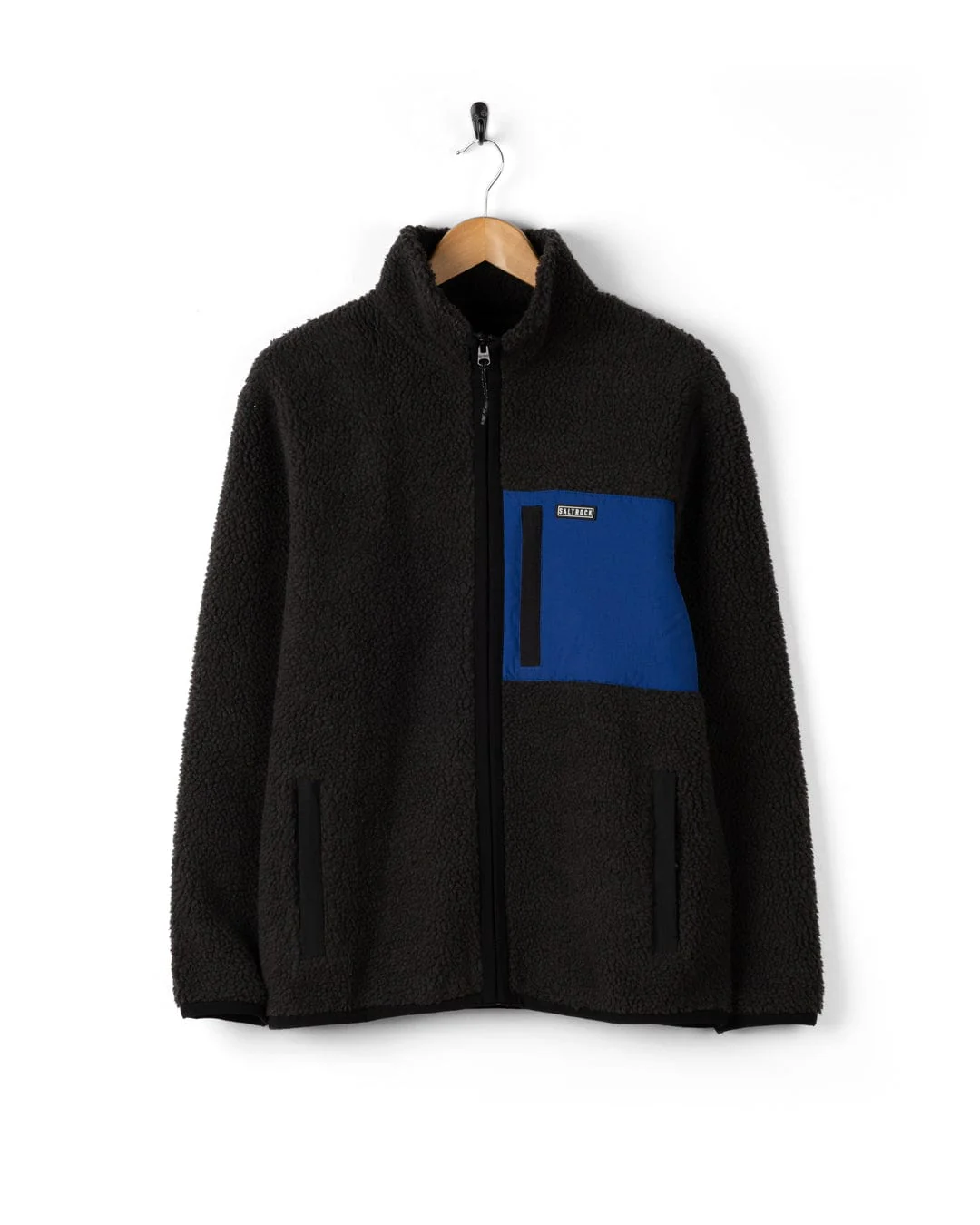 Wye 2 Mens Sherpa Fleece in Grey/Blue - Image 6