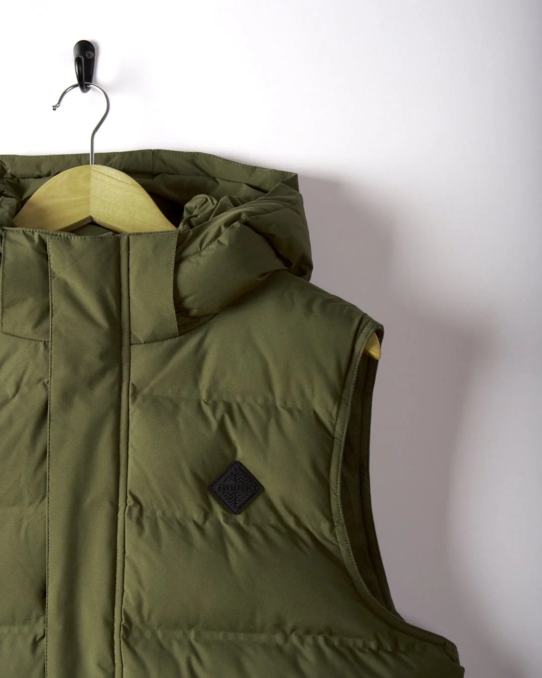 Xavier Mens Padded Gilet in Green - Image 4