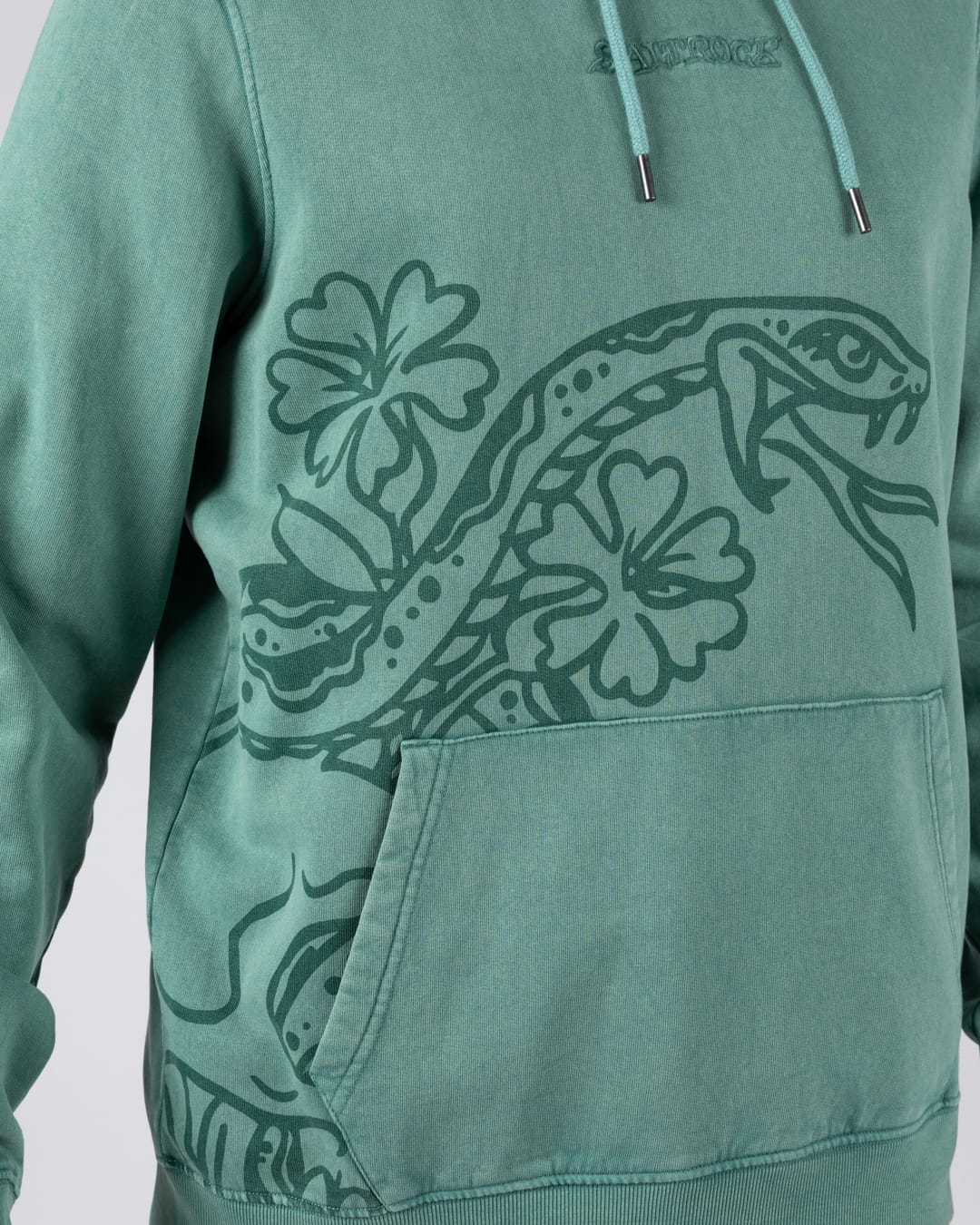 Yesterday's Youth Mens Pop Hoodie in Green - Image 3