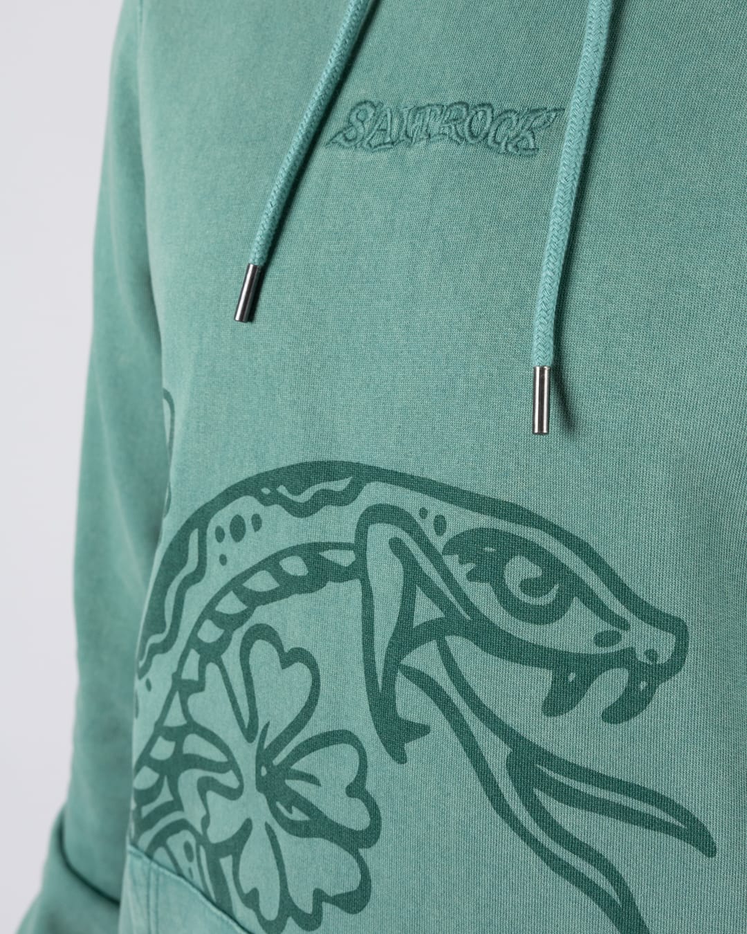 Yesterday's Youth Mens Pop Hoodie in Green - Image 8