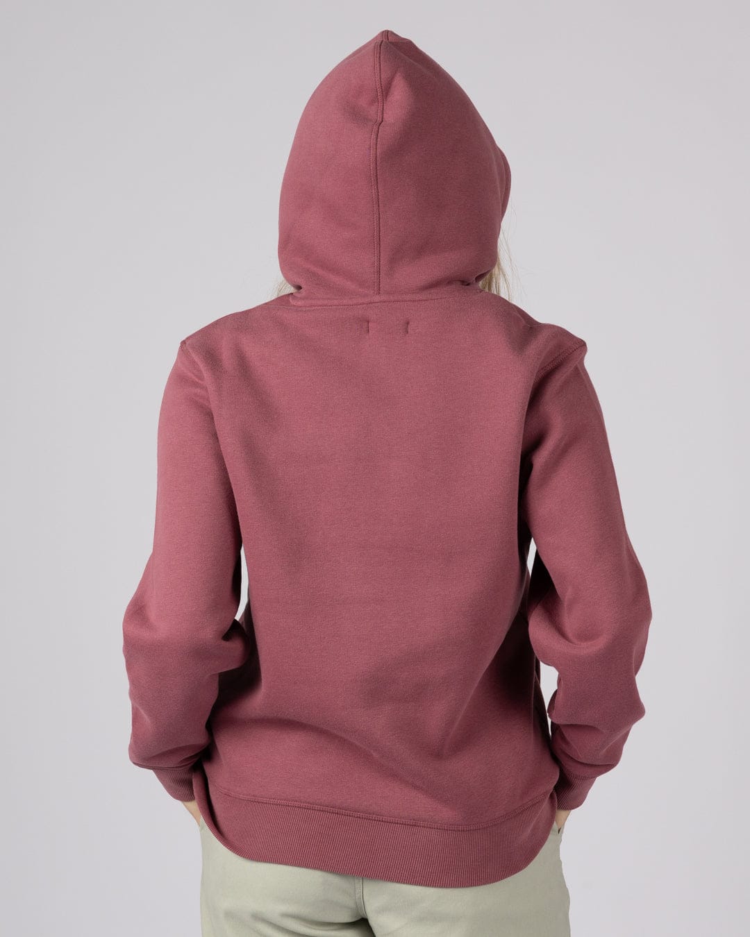 Yesterday's Youth Womens Pop Hoodie in Dark Pink - Image 3