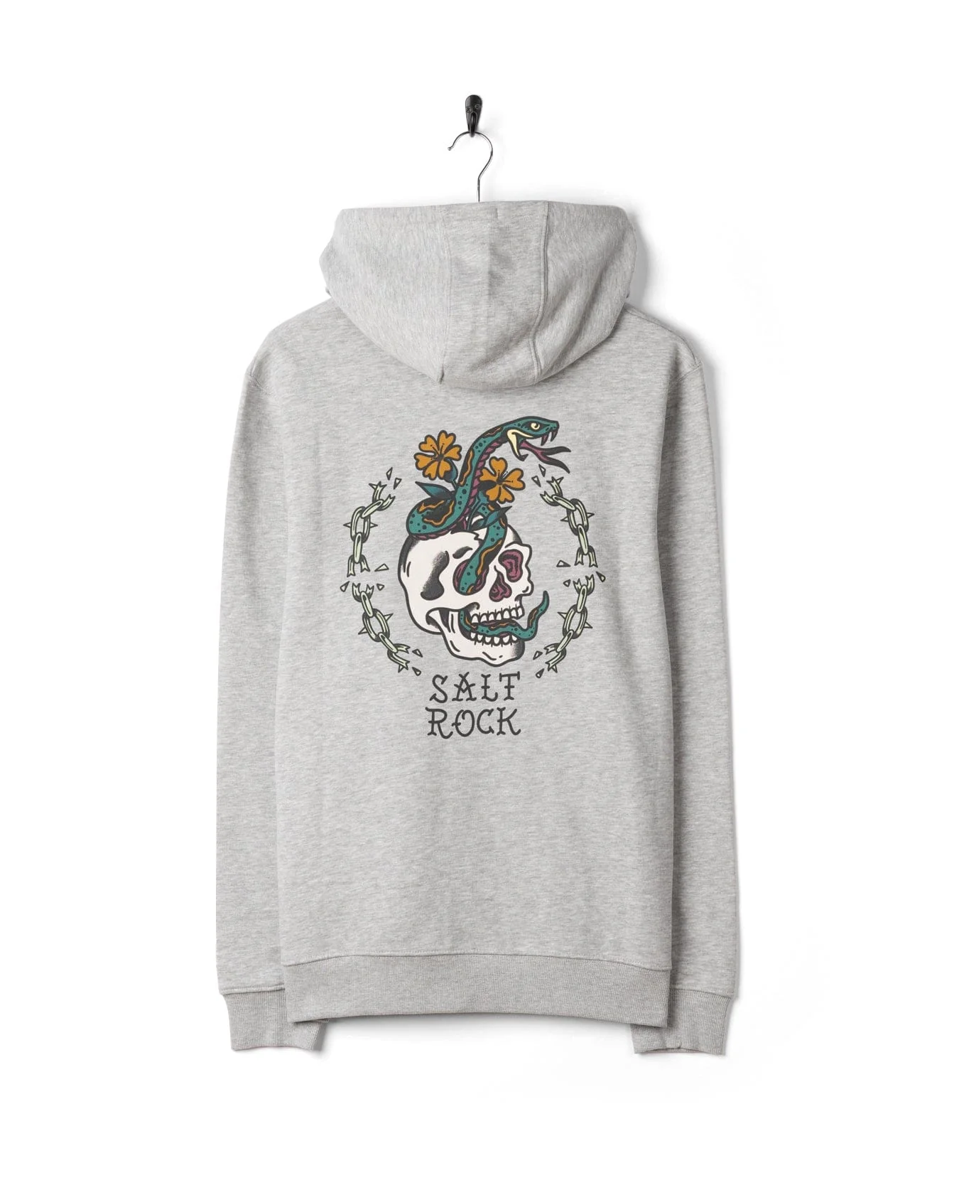 Yesterday's Youth  Mens Pop Hoodie in Grey - Image 7