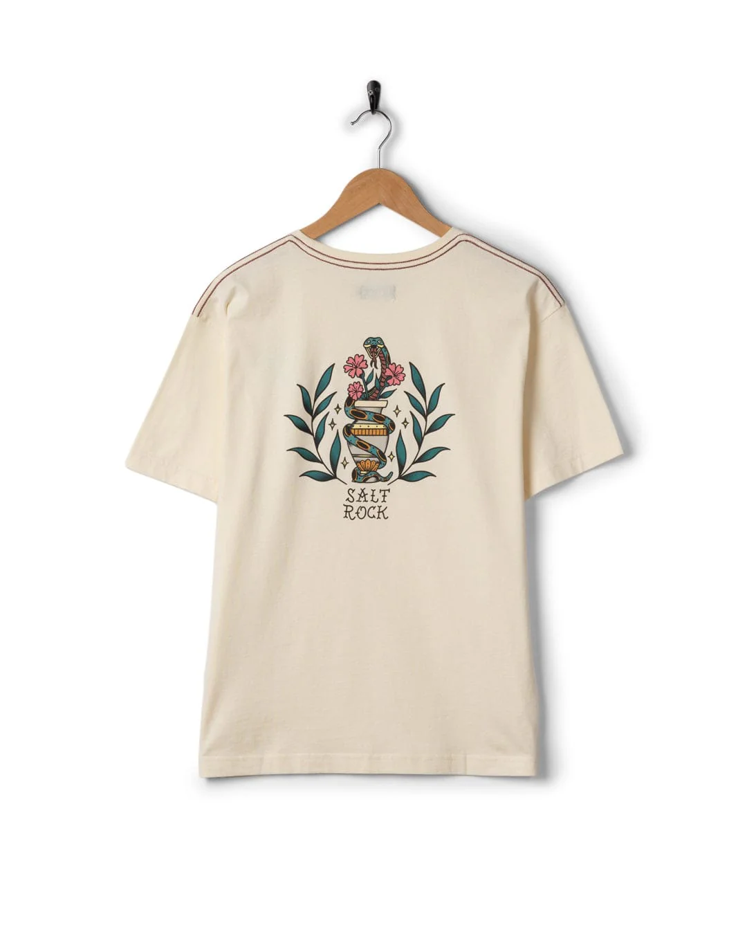 Yesterday's Youth Womens Oversized Short Sleeve T-Shirt in Cream - Image 4