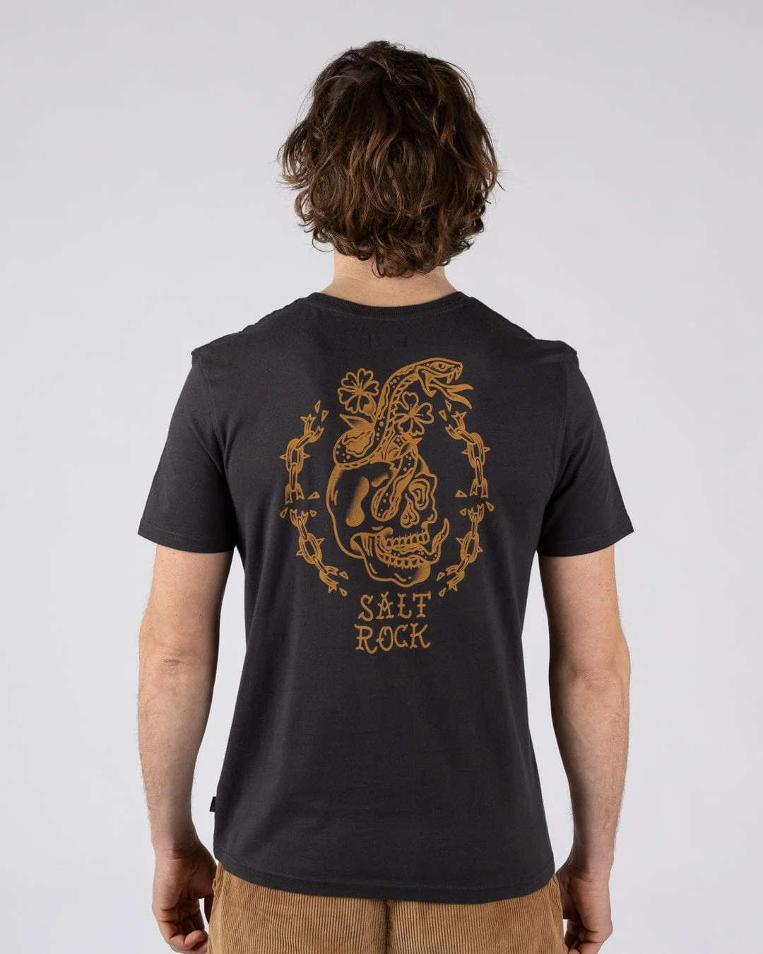 Yesterday's Youth Mens Short Sleeve T-Shirt in Dark Grey