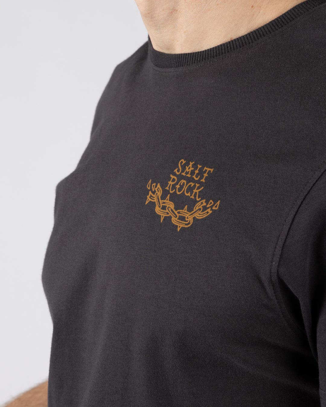 Yesterday's Youth Mens Short Sleeve T-Shirt in Dark Grey - Image 4