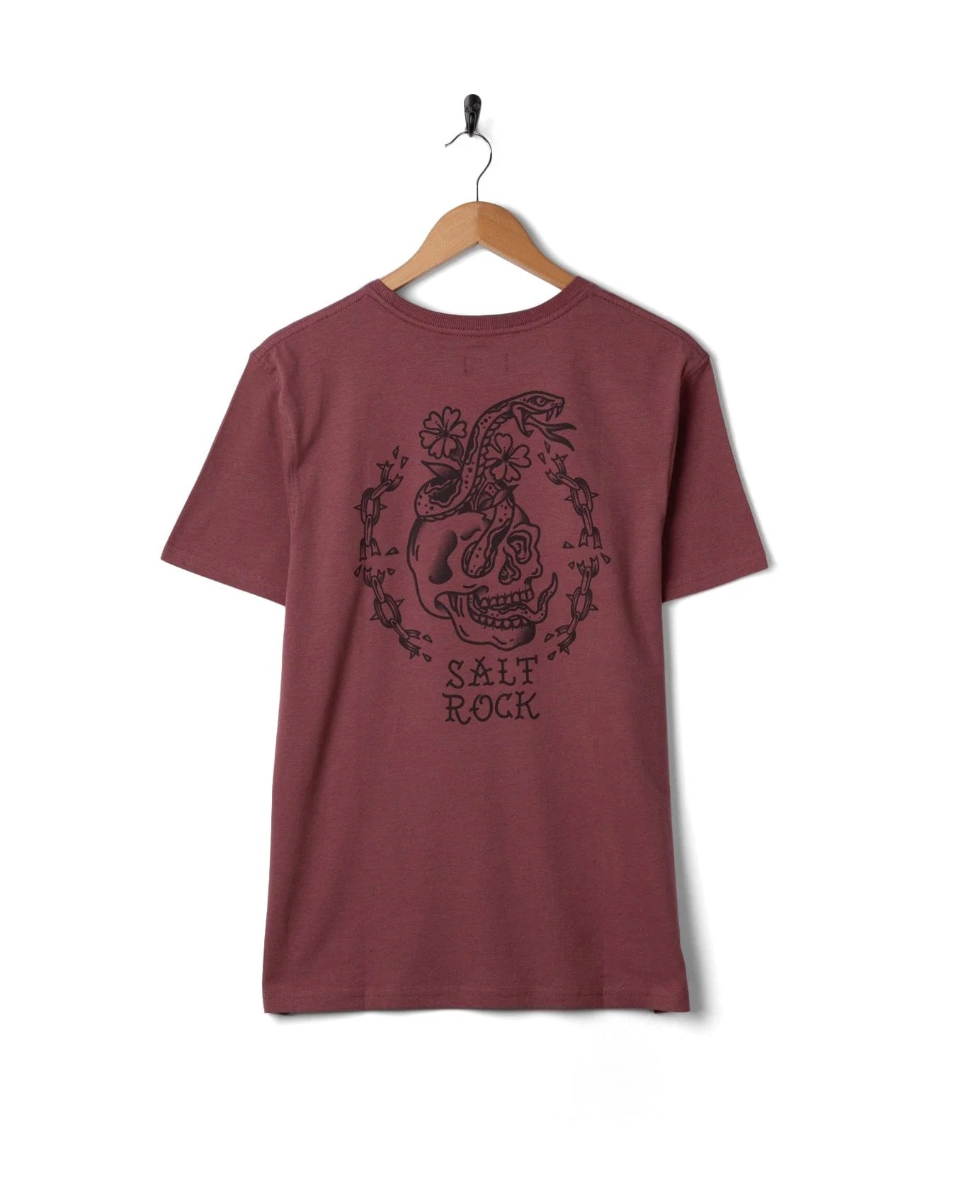 Yesterday's Youth Mens Short Sleeve T-Shirt in Dark Pink - Image 6