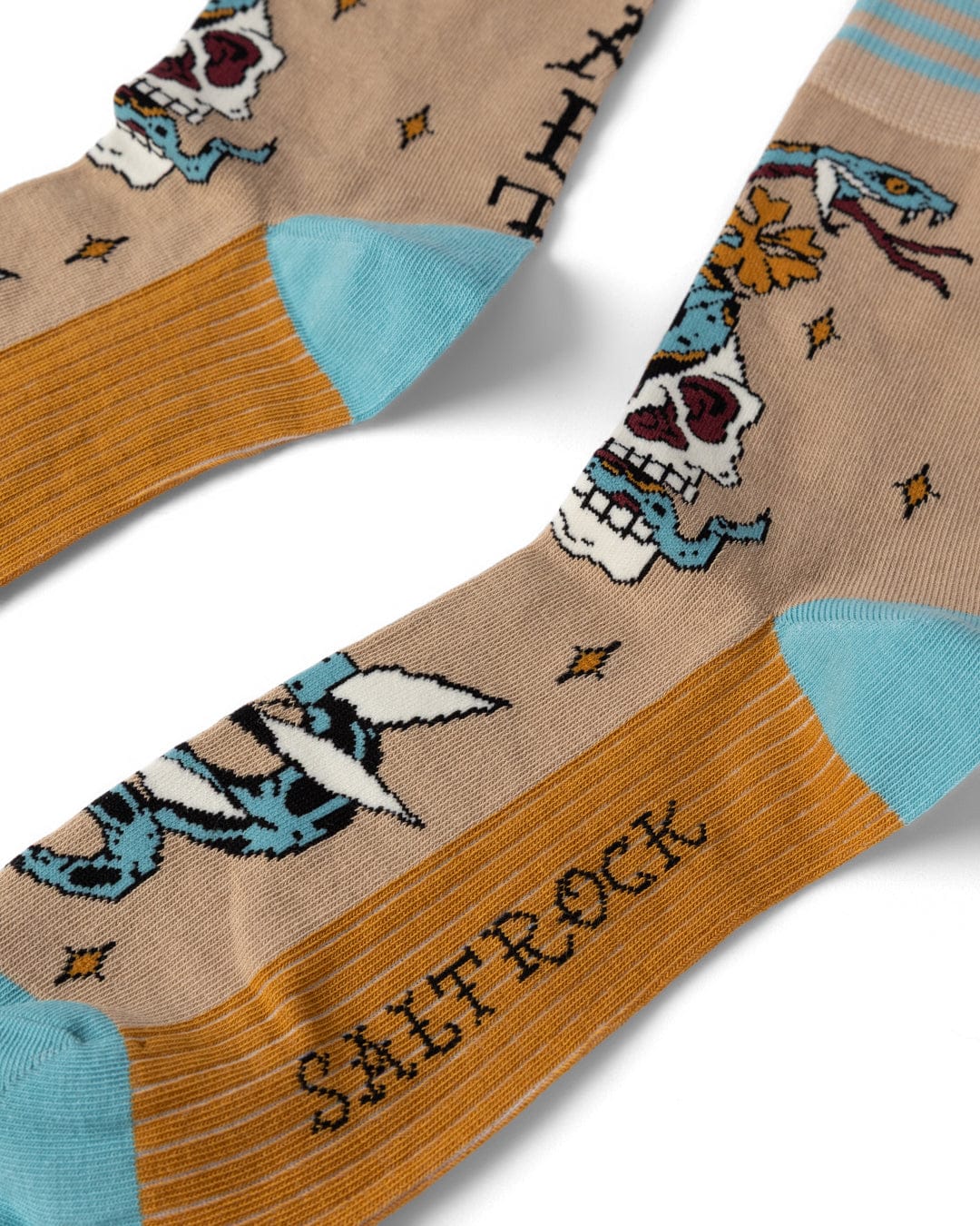 Yesterday's Youth Socks in Beige - Image 5