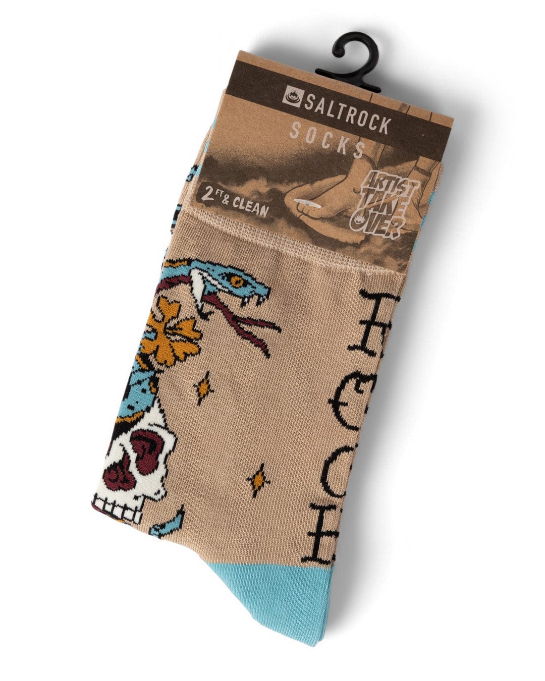 Yesterday's Youth Socks in Beige - Image 7