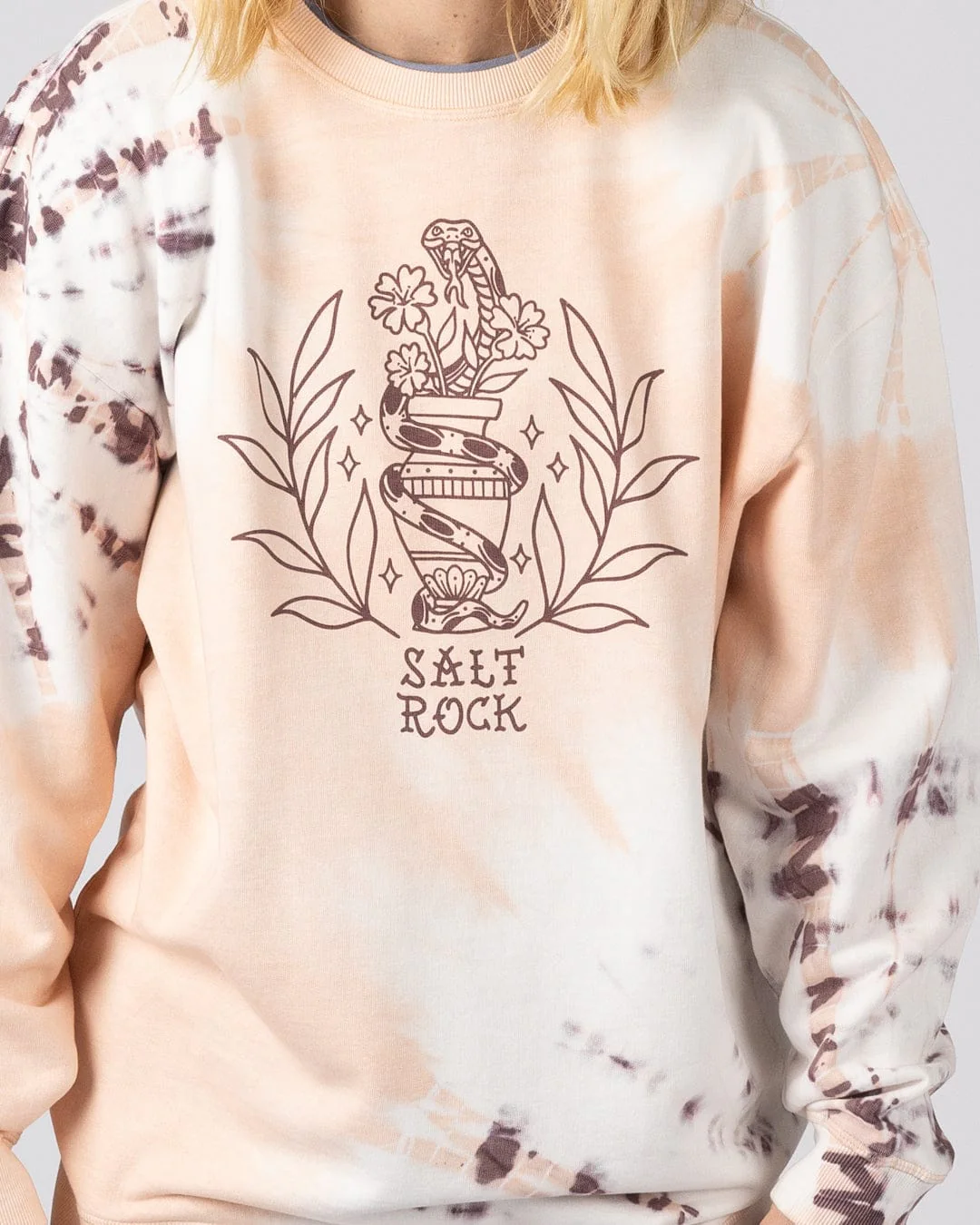 Yesterday's Youth Womens Oversized Sweatshirt in Orange - Image 2
