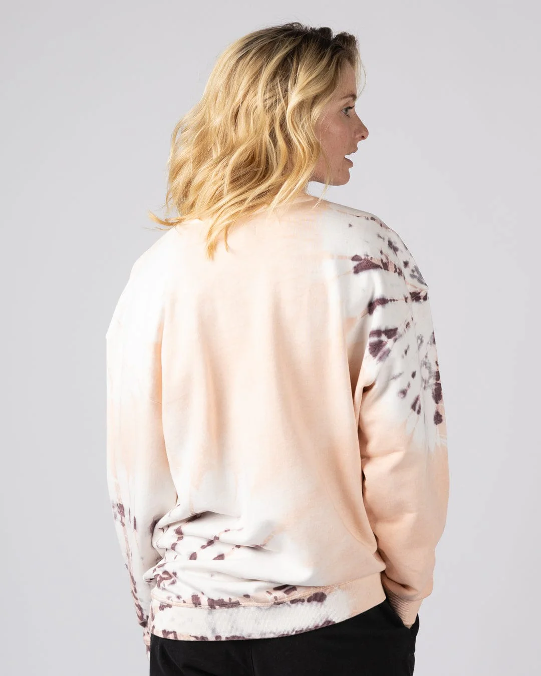 Yesterday's Youth Womens Oversized Sweatshirt in Orange - Image 3
