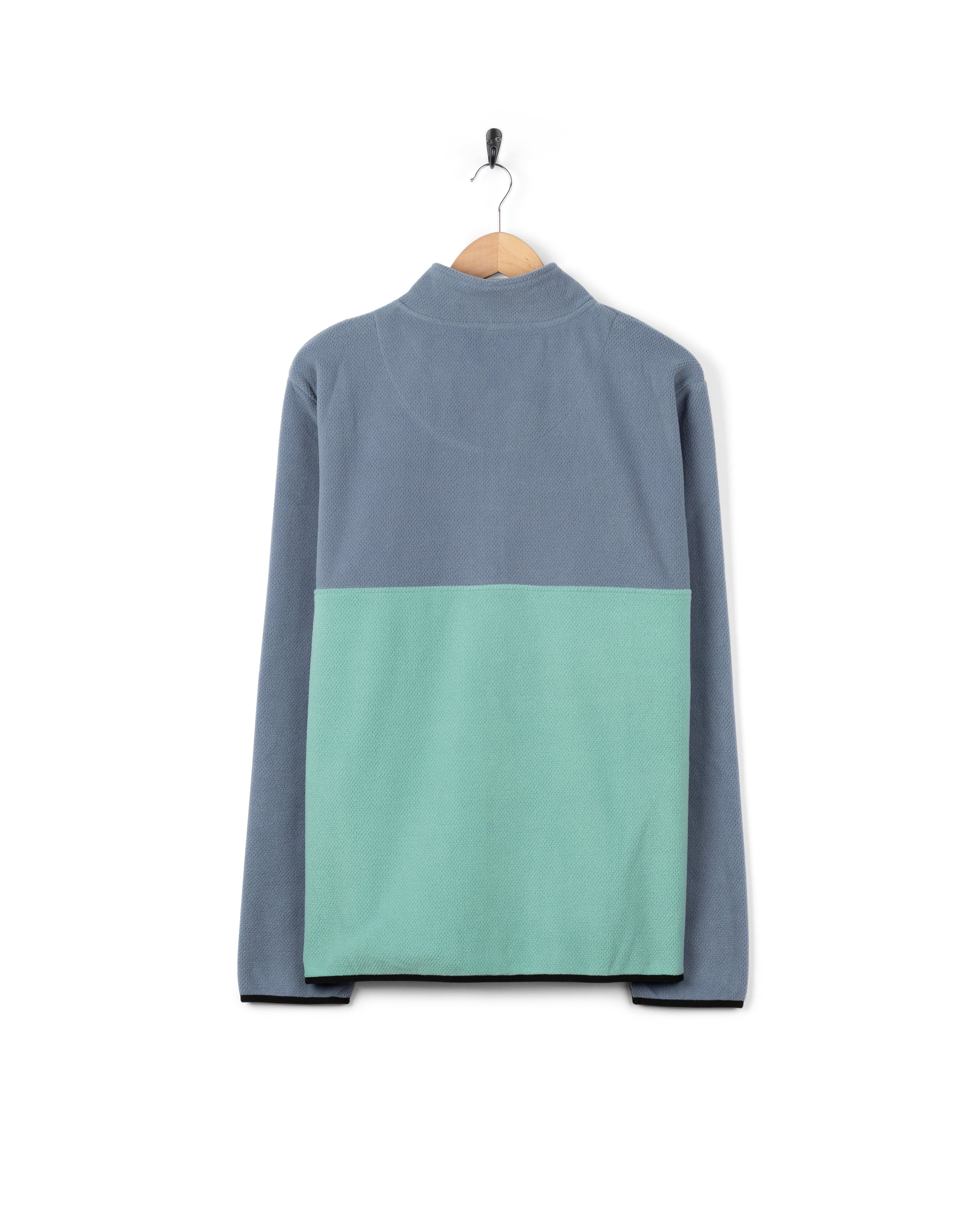 Zaki  Mens 1/4 Neck Fleece in Blue - Image 8